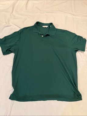 Men's Deep Green Polo Shirt with Classic Collar